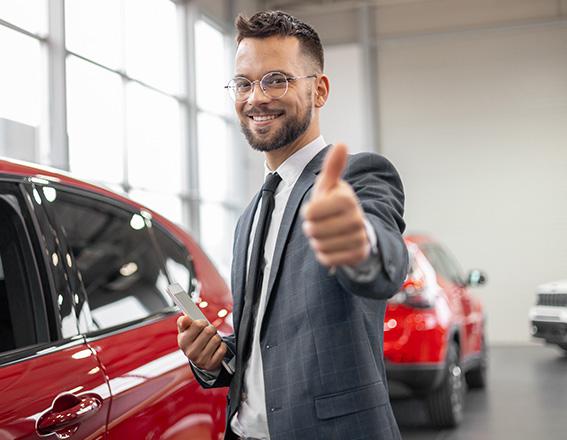 Man Giving Thumbs Up